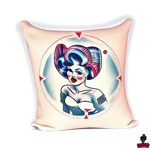 pinup girl that says I love daddy tattoo design idea