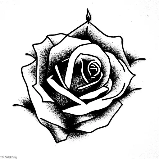 Burning rose tattoo on the shin - Tattoogrid.net | Fire tattoo, Rose tattoos  for men, Tattoos