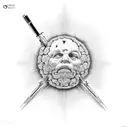 david va goliath tattoo design idea