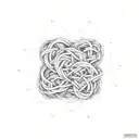 ball tangle of knots tattoo design idea