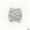 ball tangle of knots tattoo design idea