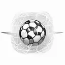 Create a tattoo of a soccer field with casino chips scattered around tattoo design idea