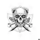 sons of anarchy with Kaiserslautern club tattoo design idea