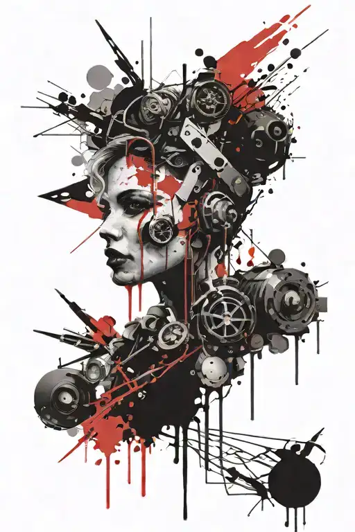 dystopia tattoo design idea