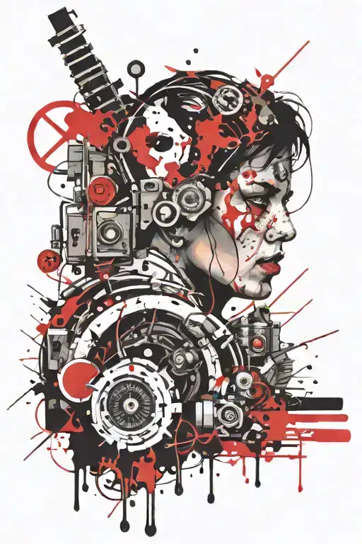 dystopia tattoo design idea