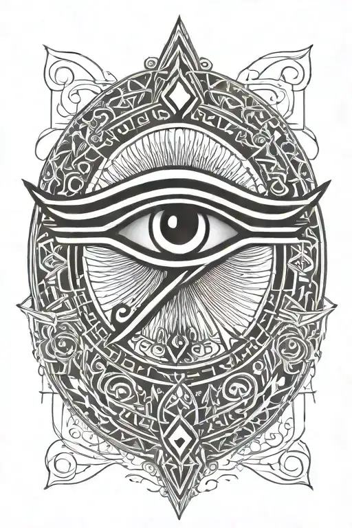 eye of Horus tattoo design idea