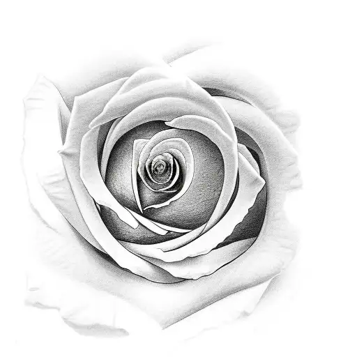 Rose Heart tattoo design idea