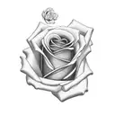 Rose Heart tattoo design idea