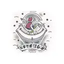 a coffin with the words 'and if you go i wanna go with you' written on it tattoo design idea