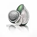 avocado  tattoo design idea