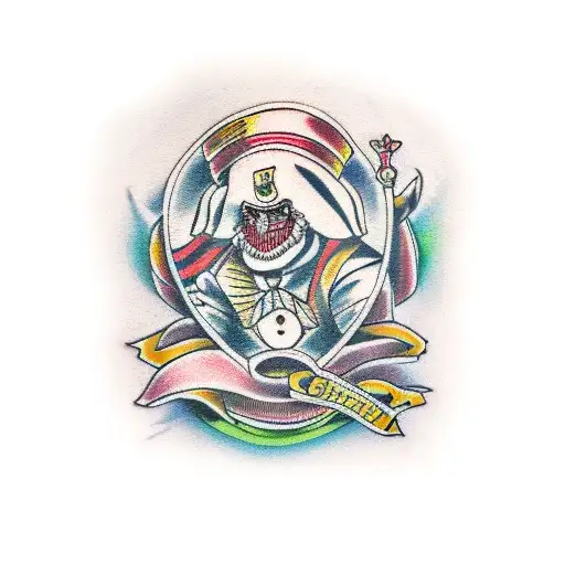 Attorney, bad, court jester tattoo design idea