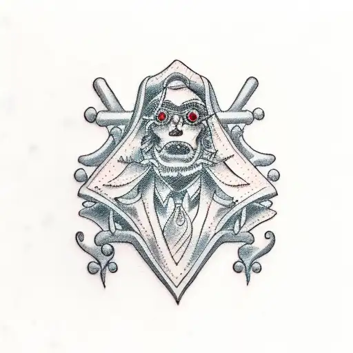 Attorney, bad, court jester tattoo design idea