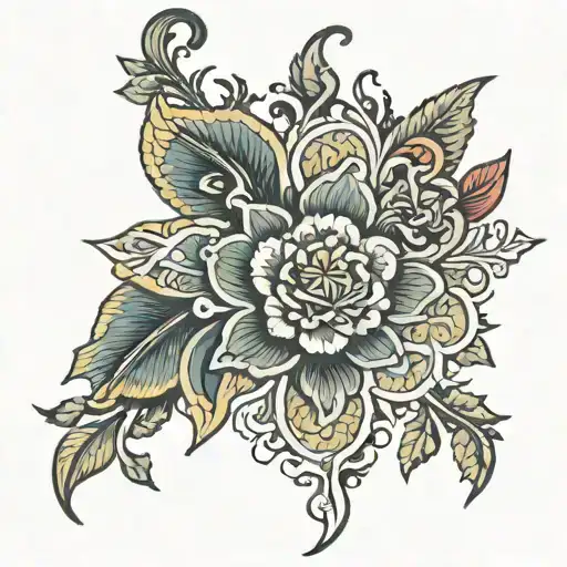 Decebal and romania filled in with romanian tattoo design idea