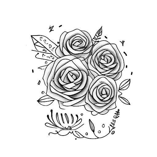  " NEVER GIVE UP"  tattoo design idea