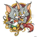Tom and Jerry  tattoo design idea