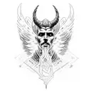 warrior call from the mountains , body full of scars, showcasing loyalty, unbreakable, unshakeable foundatiowith angels  tattoo design idea