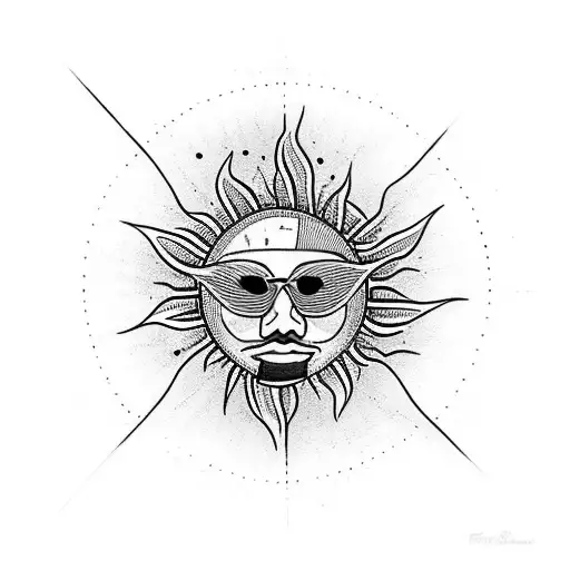 Sun's gonna rise tomorrow, somewhere on the east side of sorrow tattoo design idea