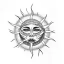 Sun's gonna rise tomorrow, somewhere on the east side of sorrow tattoo design idea
