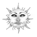 Sun's gonna rise tomorrow, somewhere on the east side of sorrow tattoo design idea