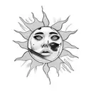 Sun's gonna rise tomorrow, somewhere on the east side of sorrow tattoo design idea