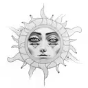 Sun's gonna rise tomorrow, somewhere on the east side of sorrow tattoo design idea