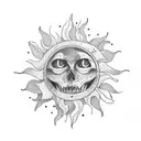 Sun's gonna rise tomorrow, somewhere on the east side of sorrow tattoo design idea