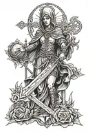seven sorrows of mary blasphemous game tattoo tattoo design idea