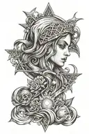 seven sorrows of mary blasphemous game tattoo tattoo design idea