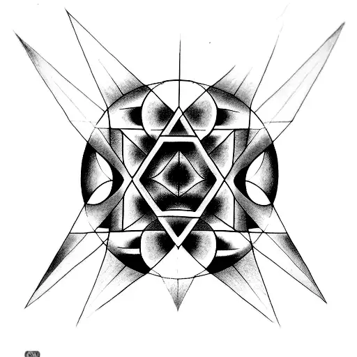 sacred geometry tattoo all left arm tattoo design idea
