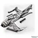 Aircraft tattoo design idea