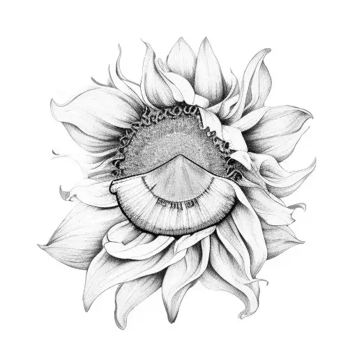 BELLADONNA, NARCISSUS, AND SUNFLOWERS SLEEVE  tattoo design idea