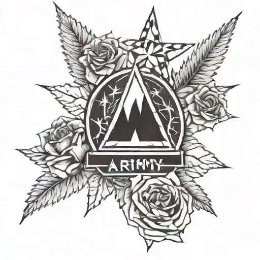 Arizona and the army   tattoo design idea