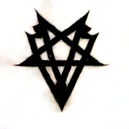 a pentagram tattoo design idea