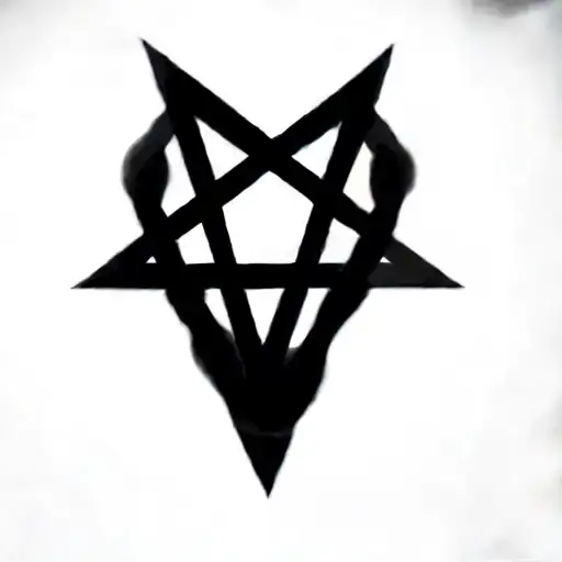 a pentagram tattoo design idea