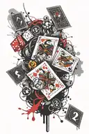 Gambling tattoo design idea