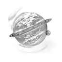 planet tattoo design idea