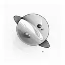 planet tattoo design idea