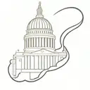 stamp including london's st paul cathedral tower tattoo design idea