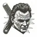 michael myers mask   tattoo design idea