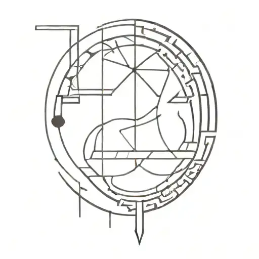 neotribal y2k cybersigilism tattoo design idea
