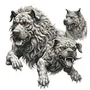Cerberus tattoo design idea