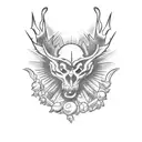 dad cancer passes away  tattoo design idea