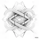 Infinity Symbol with a name joel dario xiki tattoo design idea