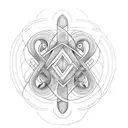 Infinity Symbol with a name joel dario xiki tattoo design idea