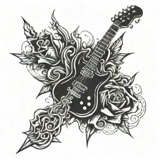 Rock'n roll all night joint tattoo tattoo design idea