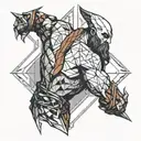 kratos tattoo design idea