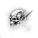 ghost rider tattoo design idea
