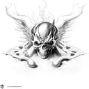 ghost rider tattoo design idea