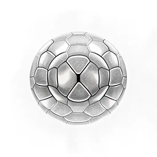 soccer ball , cross  tattoo design idea