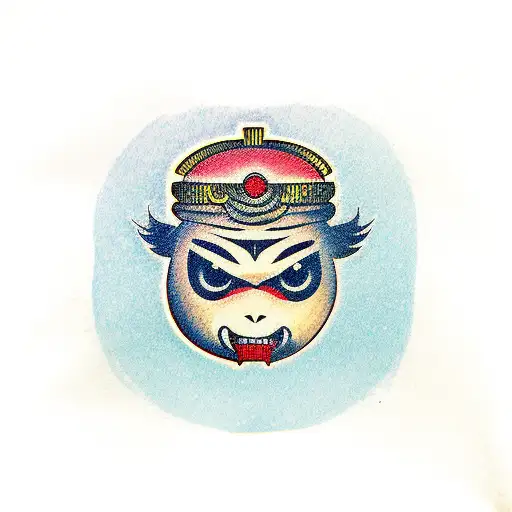 daruma tattoo design idea